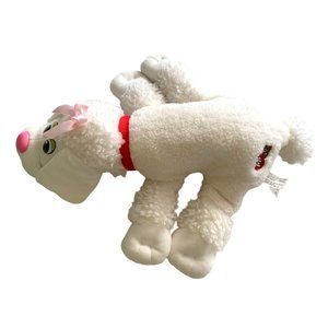 Basic Fun 2020 Pound puppies white Plush Dog Stuffed Animal Toy 20 in Length Poo